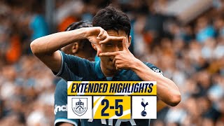 BURNLEY 25 TOTTENHAM HOTSPUR  PREMIER LEAGUE EXTENDED HIGHLIGHTS [upl. by Ariada]