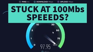 Ethernet Download Speeds Stuck At 100Mbs [upl. by Feeley121]