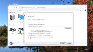 How To Add A Local Printer In Windows 1087 [upl. by Aetnuahs]