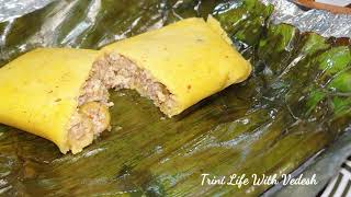 How to Make Trini Pastelle  Trinidad amp Tobago 🇹🇹 [upl. by Nylirrej283]