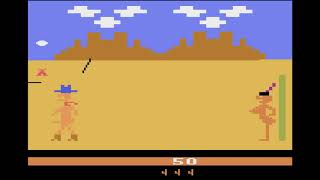 Custers Revenge gameplay  Atari 2600 1982 [upl. by Nylirek]