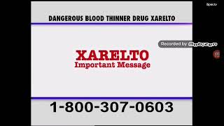 PULASKI amp MIDDLEMAN TV COMMERCIAL XARELTO WARNING ISPOTTV [upl. by Godbeare]