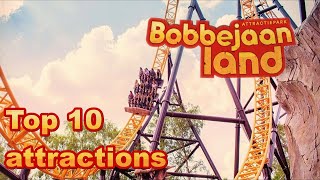 Top 10 Attractions Bobbejaanland 2021 4K [upl. by Wilinski]