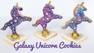 How To Decorate Galaxy Unicorn Cookies [upl. by Maddie449]