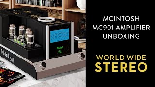 Unboxing amp Review of the McIntosh MC901 Dual Mono Amplifier [upl. by Golightly]