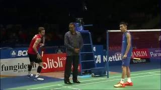 BCA Indonesia Open 2016  Badminton F M3MS  Jan O Jorgensen vs Lee Chong Wei [upl. by Rucker]