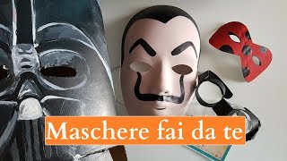 4 MASCHERE di CARNEVALE fai da te  riciclo creativo tutorial [upl. by Nitsirhc]