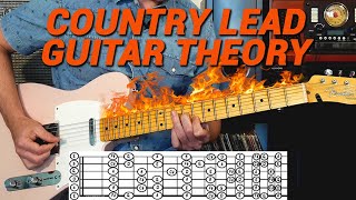 Country Lead Guitar Theory  Understand How to Improvise Country Guitar Solos [upl. by Ardnikat530]