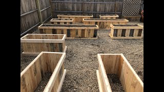 Pallet Wood Raised Garden Beds DIY Daddy [upl. by Ayekat]