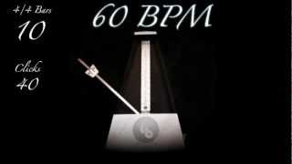 60 BPM Metronome [upl. by Nemraciram]