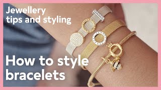 Jewellery tips and styling How to style bracelets  Pandora [upl. by Pool372]