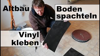 Vinylboden verkleben inkl Vorarbeiten [upl. by Irmo]