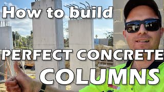 HOW TO BUILD A CONCRETE COLUMN [upl. by Alian]