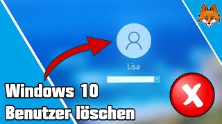 Windows 10 Benutzerkonto löschen  einfache Anleitung 💻✅ [upl. by Hanyaz]