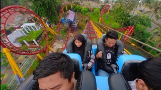 Extreme Roller Coaster Halilintar Dufan [upl. by Nyladgam]