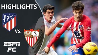 Atletico Madrid vs Sevilla  LALIGA Highlights  ESPN FC [upl. by Adohr]