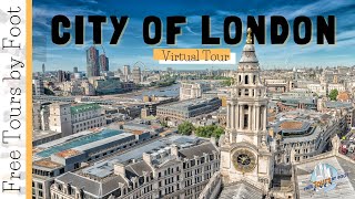 City of London Walking Tour 4k  Free Tours by Foot [upl. by Sined999]