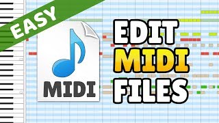 How to Edit MIDI Files  MIDI Editor Beginner Tutorial [upl. by Ttennaj]