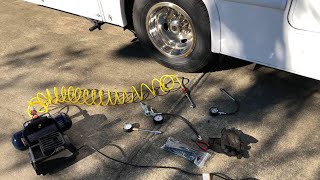 How to check and add air to rear tires on a dually [upl. by Anilet333]