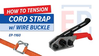 How To Tension Cord Strap w Wire Buckle [upl. by Aziar]