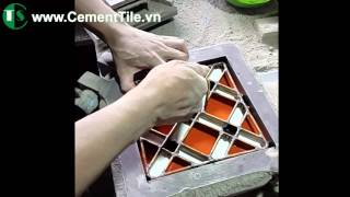 What are cement tiles How to make cement tile by hand [upl. by Zales]