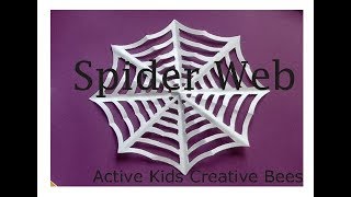 Paper Spider Web  DIY  How to make  Paper Craft [upl. by Linden750]