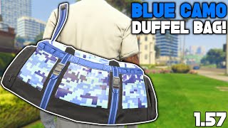 EASY Way To Get The Camo Blue Duffel Bag Glitch In Gta 5 Online 157 [upl. by Areit]