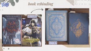 paperback to antique hardcover  book rebinding [upl. by Dloreg392]