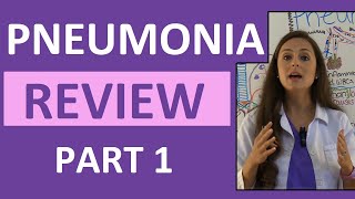 Pneumonia Symptoms Pathophysiology Nursing  Respiratory Disorders NCLEX Lecture Part 1 [upl. by Scrivings362]