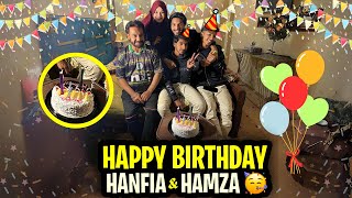 HANFIA amp HAMZA Ki BIRTHDAY🎂❤️ [upl. by Eirollam113]