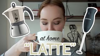 HOW TO MAKE A quotLATTEquot AT HOME moka pot  frother [upl. by Hatnamas]