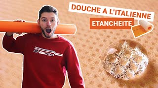 Douche à lItalienne  Étanchéité SPEC  Natte [upl. by Nikkie]