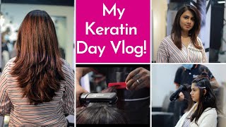 Hair Keratin Treatment Vlog  Cost Procedure Experience  Keerthis Katalog [upl. by Egroeg492]