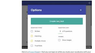 Creating a Test with Quizlet [upl. by Yanahs]