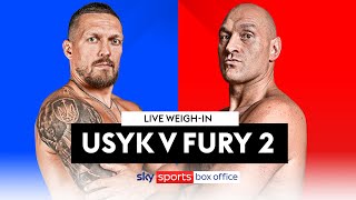 USYK VS FURY 2 💪  LIVE WEIGHIN [upl. by Hasile]