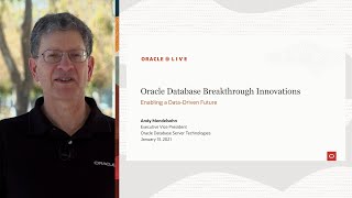 Oracle Live Oracle Database Breakthrough Innovations [upl. by Areid479]