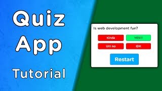 Build A Quiz App With JavaScript [upl. by Roseanna250]