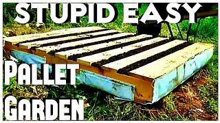 Easy Pallet Garden  Pallet DIY [upl. by Toll]