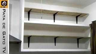 Como hacer e instalar repisas  Build and install shelves [upl. by Dunton]