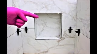 Modern Shower Niche and Trim How To [upl. by Elocn]