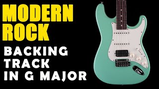 Modern Rock Backing Track in G Major  Easy Jam Tracks [upl. by Iel841]