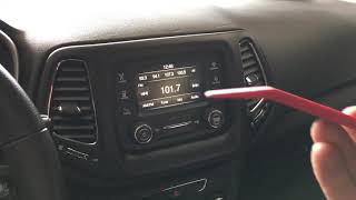 How to remove radio in a 2018 Jeep Compass [upl. by Devona]