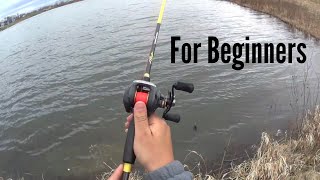 How to cast a baitcaster For Beginners [upl. by Hardden]