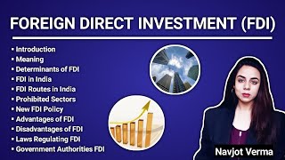 Foreign Direct Investment  FDI  Foreign Investment Policy India  Foreign Investment Routes [upl. by Nadual]