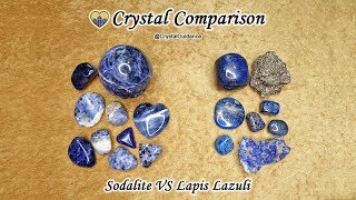 Crystal Comparison Sodalite VS Lapis Lazuli [upl. by Christye]