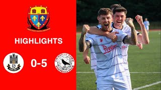 Caerleon 05 Cwmbrân Town  Gwent FA Senior cup  Quarter final highlights [upl. by Vezza107]