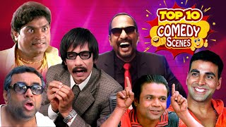 Top 10 Hindi Comedy Scenes  Paresh Rawal  Akshay Kumar Arshad Warsi  Johnny Lever  Rajpal Yadav [upl. by Novy849]