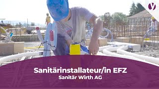 Lehre als Sanitärinstallateurin EFZ bei Sanitär Wirth AG [upl. by Marketa]