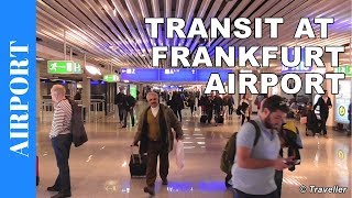 TRANSIT WALK AT FRANKFURT Airport FRA Terminal 1  Connection Flight Transfer Arriving amp Departing [upl. by Bortman]