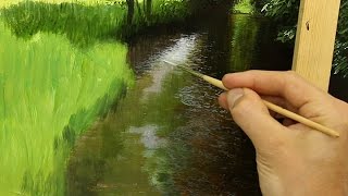 32 How To Paint A River  Oil Painting Tutorial [upl. by Eceinahs]